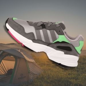 Adidas Yung-96 Grey2 Grey3 Shock Pink Black Green White Men's Size 7